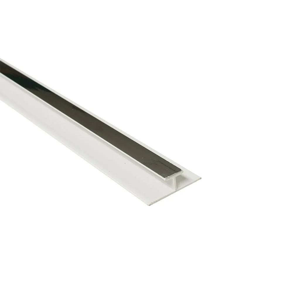 0024_QMBWT12-P-Chrome-Plastic-H-Profile-Maxi-Panel.jpg.webp 10.5mm Mid Joint | Chrome | Plastic - Image 1