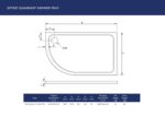 Shires Offset Quad Shower Tray - Image 3