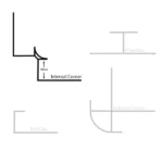 Internal Corner | Chrome | Plastic - Image 2