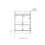 Lili 600 Door Vanity Unit - Image 3