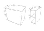 Alfie 800 Cabinet with Open Storage - Image 7