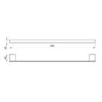 ALPHA Towel Bar 60cm - Image 2
