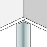 Aluminium Inside Corner Profile Black - Image 2