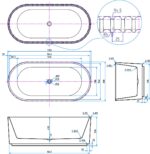Labyrinth Fluted Freestanding Bath - Image 2