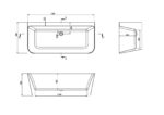 Porto Back-to-Wall Bath - Image 4