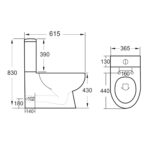 Belini Rimless Closed Back Pan - Image 3