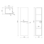 Bella Tall Boy Cabinet - Image 4