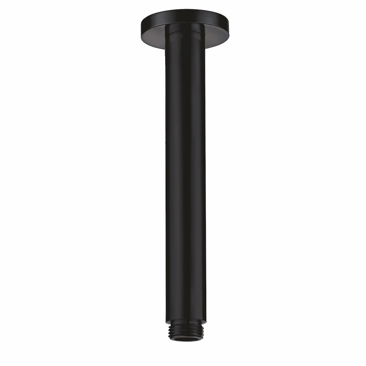 BLACK015ORB_CUTOUT_001-1.jpg Black Round Shower Ceiling Arm - Image 1