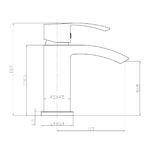 Descent Black Mono Basin Mixer - Image 3