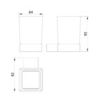 Roma Tumbler Holder Brushed Brass - Image 2