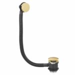 Brushed Brass Bath Waste