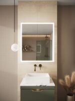Prospr LED Double Door Mirror with Bluetooth - Image 3
