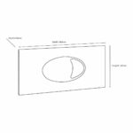 Large Chrome Dual Flush Plate - Image 2
