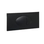 Large Black Dual Flush Plate