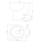 Pronto Back to Wall Pan & Seat - Image 2