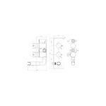 Round Handle, 2 Outlet Concealed Valve with Diverter - Image 2