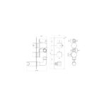 Square Handle, 2 Outlet Concealed Valve with Diverter - Image 2