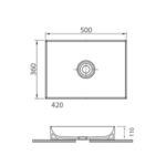 Stance 500mm Countertop Basin - Image 4