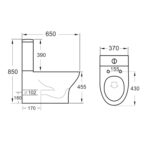 Deia Rimless Comfort Height Closed Back Pan - Image 3