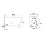 Deia Rimless Comfort Height BTW Pan - Image 3