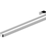Delta Double Towel Rail Chrome