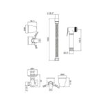 Douche Handset , Flexi , Holder and Oulet Elbow - Image 2