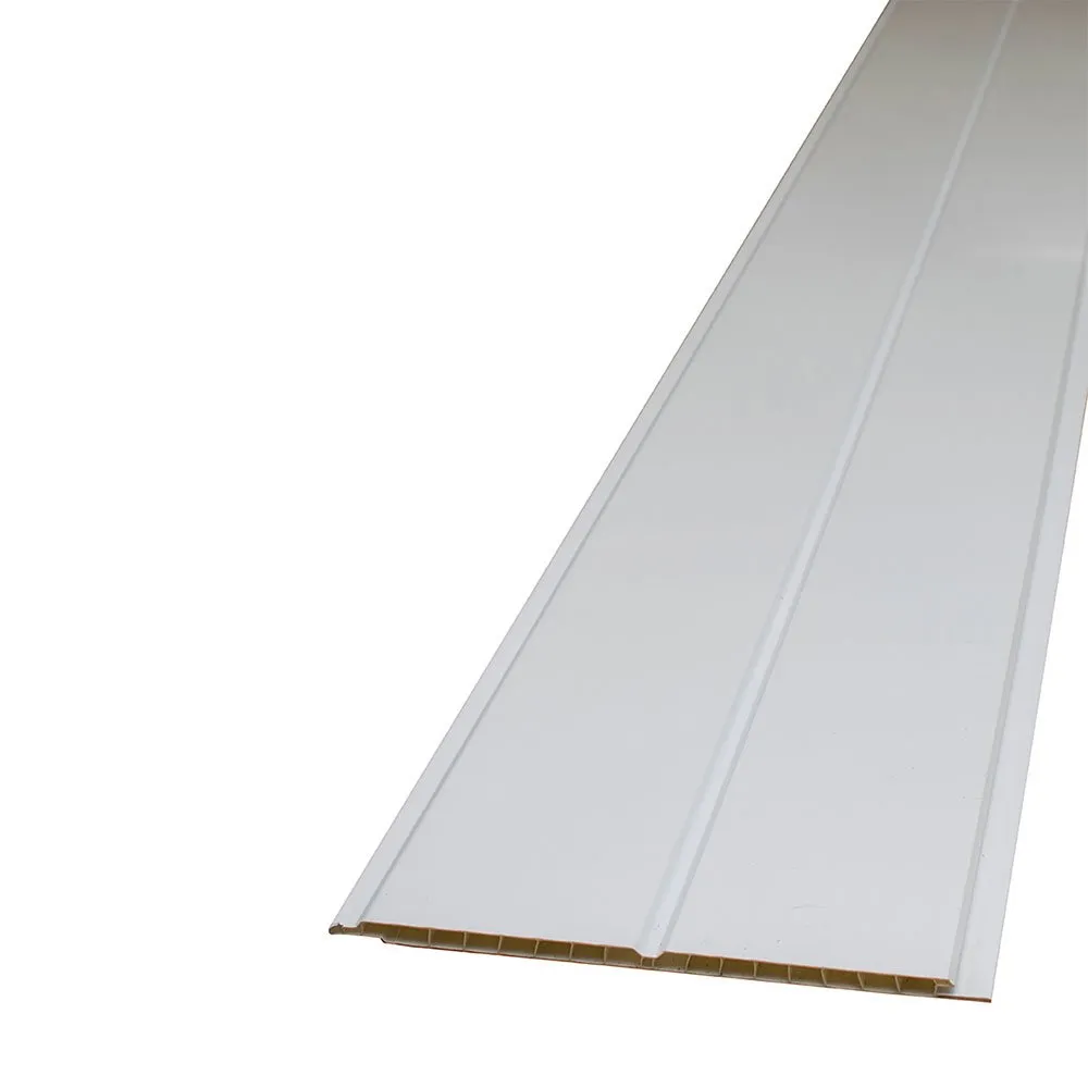 Decorceil-Gloss-White-V-Groove-Ceiling-panel.webp Decorceil 2.7m Gloss White / White V - Image 1