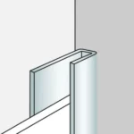 Aluminium 1-Part Finishing Profile Black - Image 2