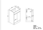 Empire 500, 600 Vanity Unit - Image 3