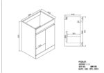Empire 500, 600 Vanity Unit - Image 7