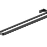 Napoli Double Towel Rail Gunmetal