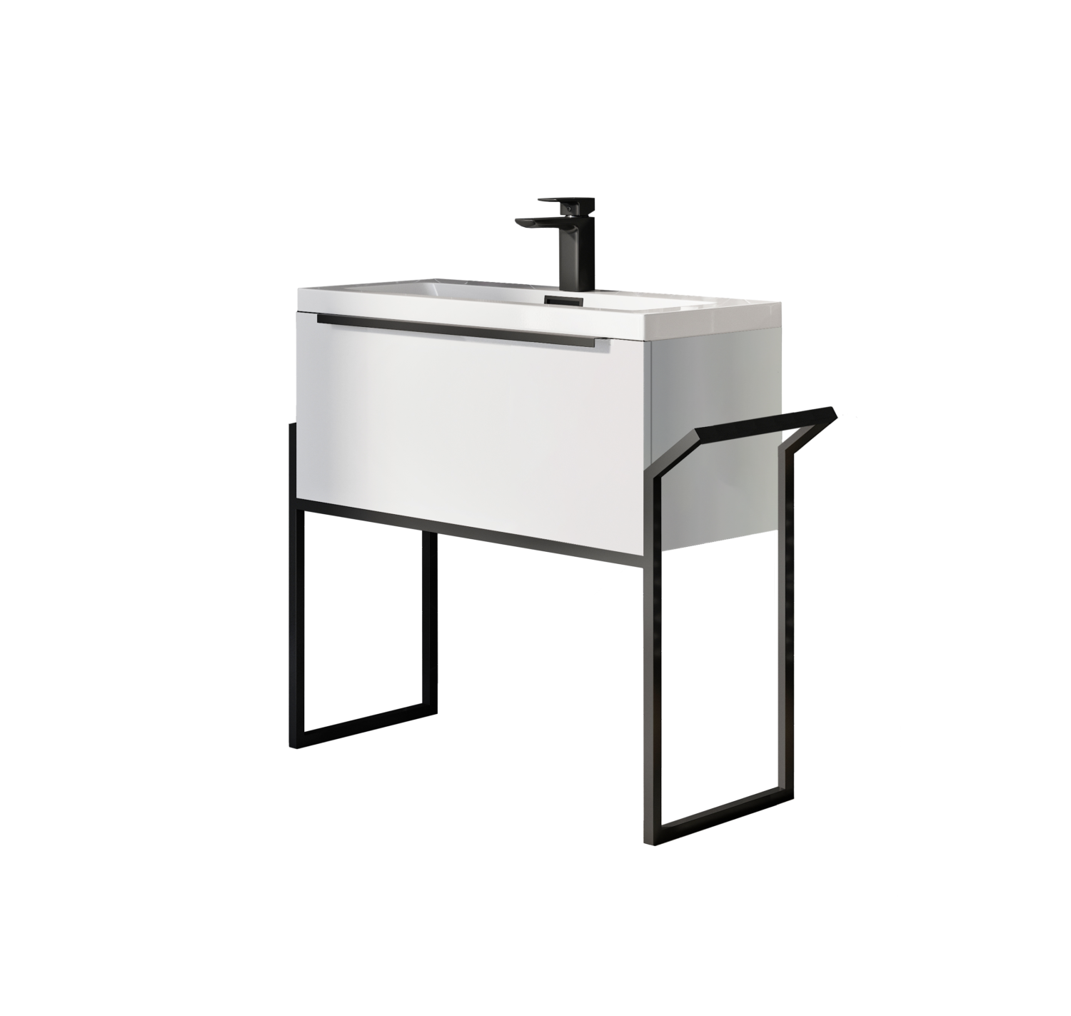 Gloss-White-with-Frame-1500x1423-1.png Muro Black Universal Frame - Image 1