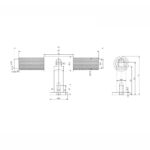 Knurled T Bar 95mm Handle - Image 6