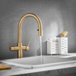 KoGE 4-in-1 Swan Pull Out Spout Hot Water Tap