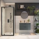 S6 Black Pivot Door