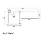 Lili 900 Left and right Hand Basin - Image 3