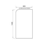 S6 Radius Edge Bath Screen - Image 2