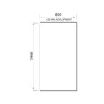 S6 Square Edge Bath Screen - Image 2