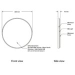 Macie LED Mirror 600mm - Image 3