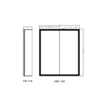 Mia LED Mirror Cabinet - Image 4