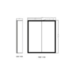 Mia LED Mirror Cabinet - Image 6
