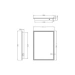 Mosca LED Mirror with Demister Pad and Shaver Socket - Image 3