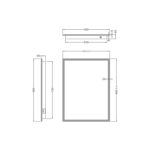 Mosca LED Mirror with Demister Pad and Shaver Socket - Image 4