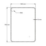 Vivid LED Mirror 700 x 500mm - Image 4