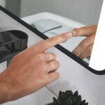Mono Soft Square Mirror W/Demister and Colour Change - Image 2
