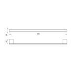 Mono Towel Bar 45cm - Image 2