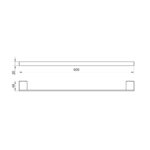 Mono Towel Bar 60cm - Image 2