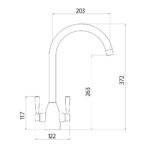 Marlo Kitchen Tap – Brushed Nickel - Image 3