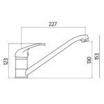 Aruba Kitchen Tap – Brushed Nickel - Image 2