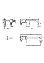 Core Wall Mounted Basin Tap - Image 6